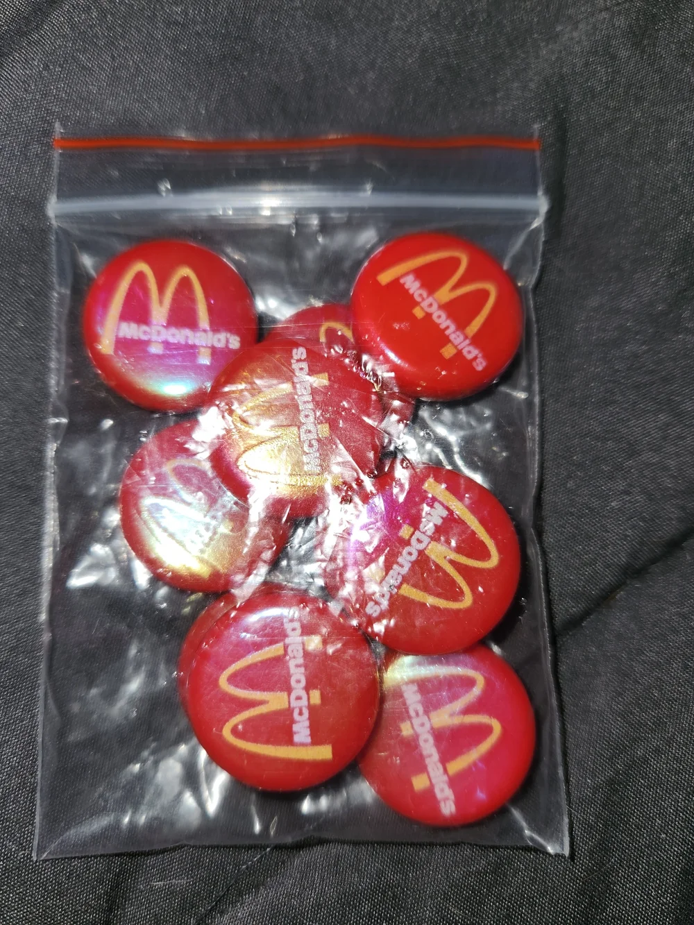 McDonald's Red and Yellow Logo Focal Beads - Set of 10